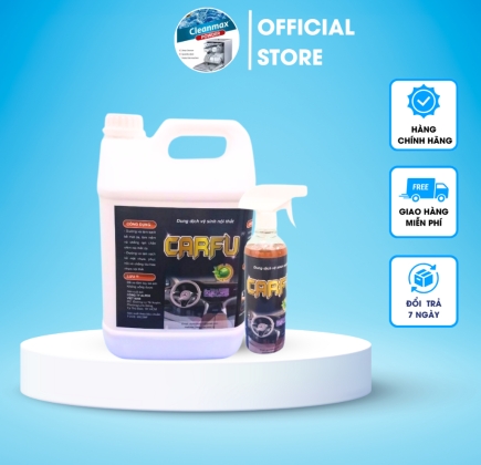 DUNG DỊCH VỆ SINH NỘI THẤT Ô TÔ CarFu BÌNH XỊT 500ML
