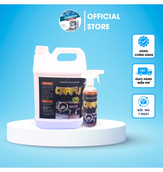 DUNG DỊCH VỆ SINH NỘI THẤT Ô TÔ CarFu BÌNH XỊT 500ML